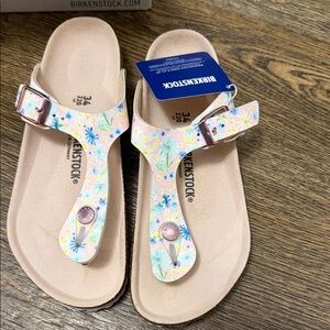 Birkenstock Kids Gizeh Sandals - Pastel Floral